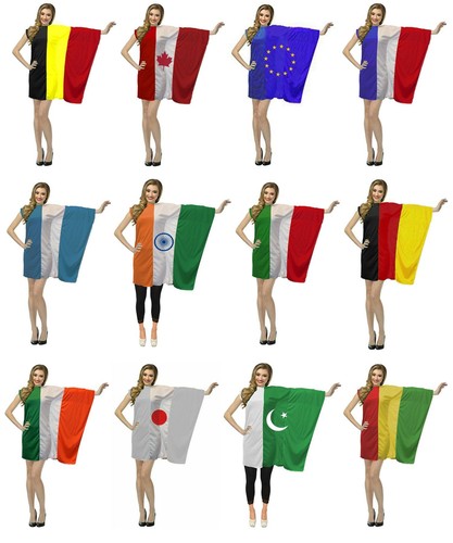 Adults world national flag - national,