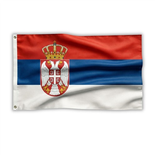 5x3ft serbia crest - 5x3ft, flag