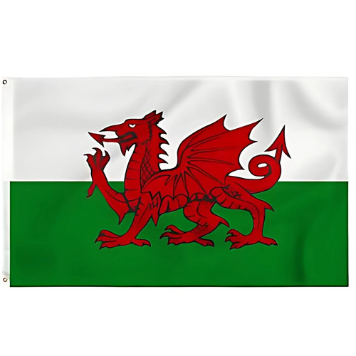 Giant welsh flag - welsh, 5x3ft