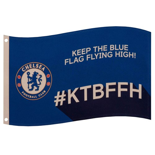 Chelsea slogan flag blue - fc,