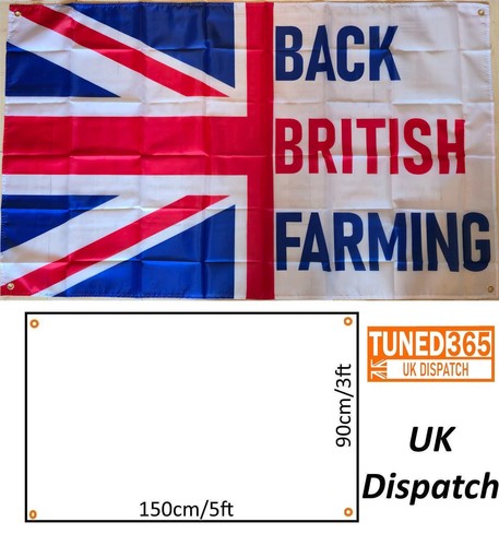 Back british farming flag - back,