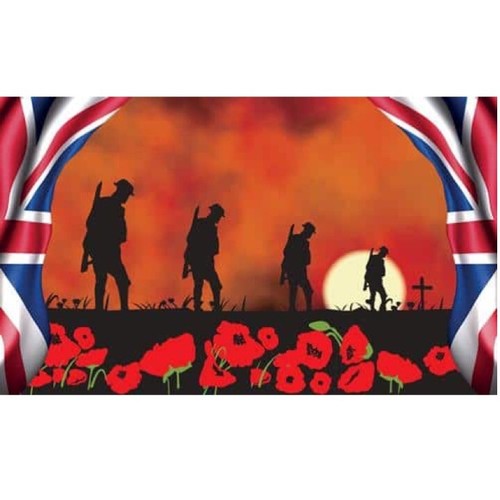 Lest forget flag 5x3ft - we,